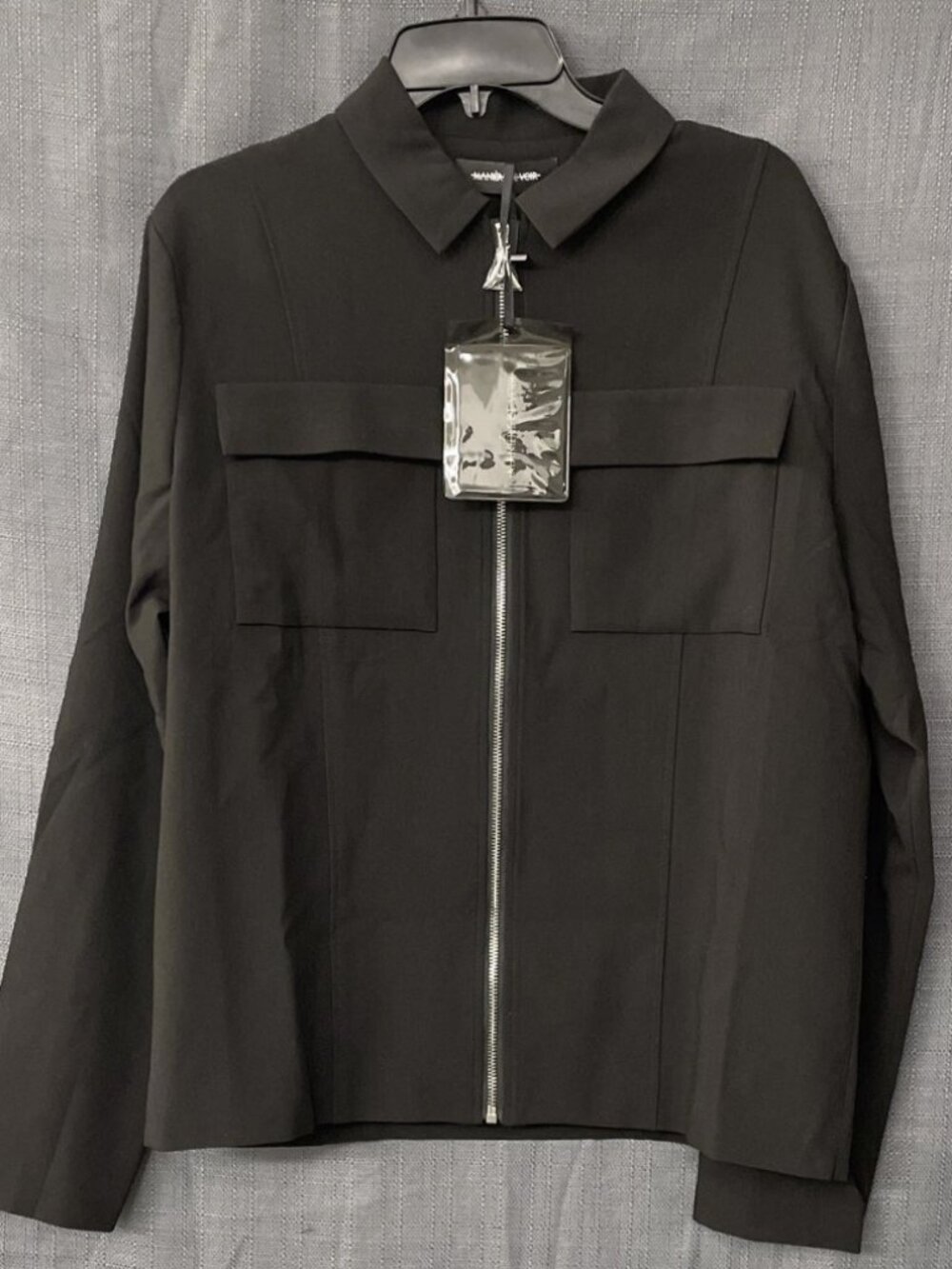 NWT Maniere De Voir Signature Military Green Jacket Size M